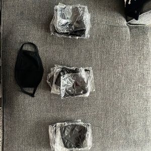 Adult black masks